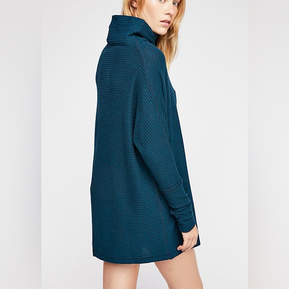We The Free | Kitty Thermal Mock Cowl Neck Tunic Sweater - Picture 2 of 7